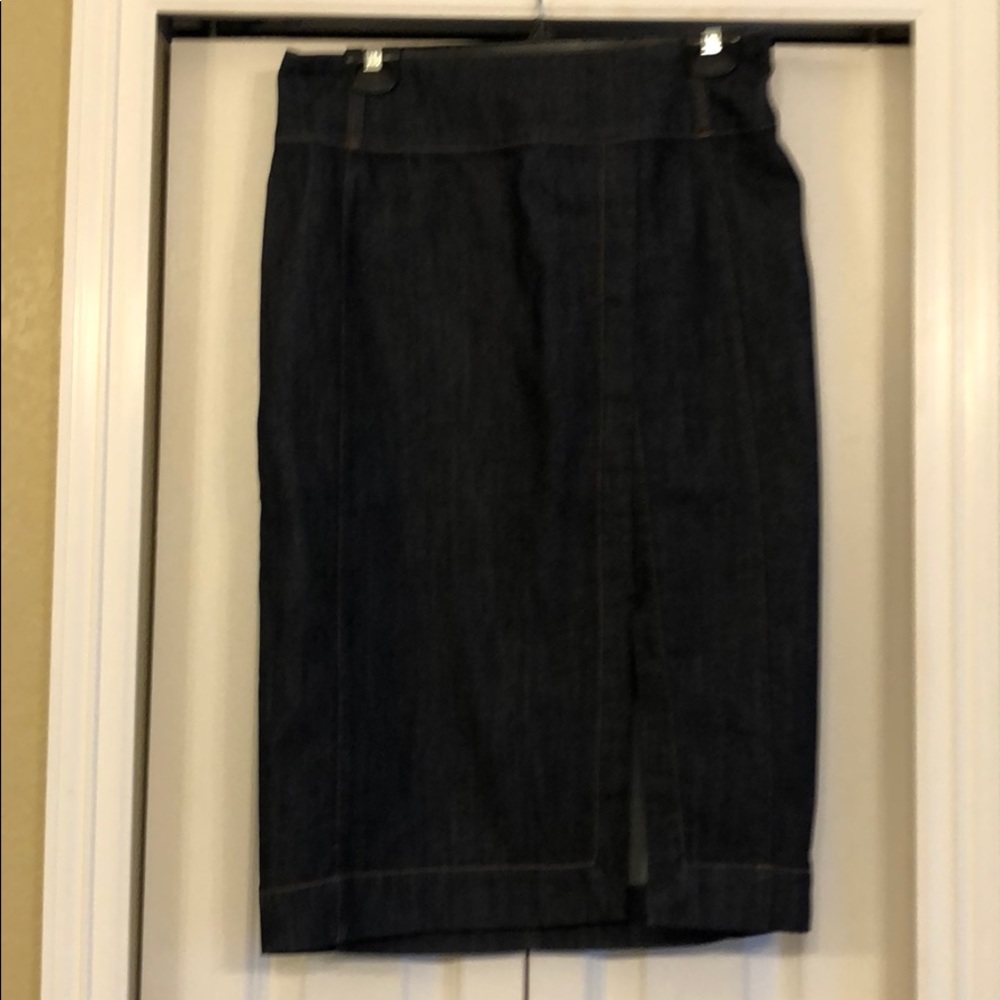 White House Black market denim skirt